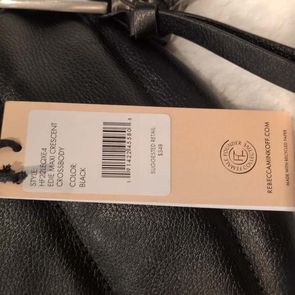 Rebecca Minkoff Edie Maxi Crescent Crossbody. Chain Can Be Worn On Off Bag - Picture 4 of 8